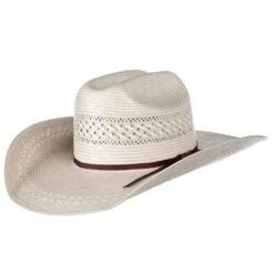 American Hats AHC Tuf Cooper 8810 4 1/4in. Brim Rancher Crease Straw Cowboy Hat