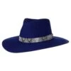 Women's M+F Navy With White Snake Band Fashion Hat -Deals Cowgirl Kit Store 131475 default l