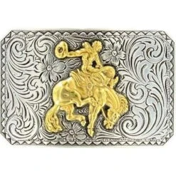 Men's Nocona Bucking Bronc Rectangle Buckle