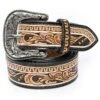 American Darling Women's Floral Tooled Belt With Black Background -Deals Cowgirl Kit Store 136583 default l