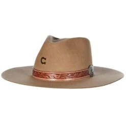 Charlie 1 Horse 10X Tan Lori 3 3/4in. Brim Felt Fashion Hat