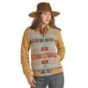 Women's Powder River Aztec Wool Bomber Coat -Deals Cowgirl Kit Store 147398 default l