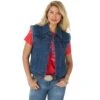 Women's Wrangler Medium Wash Distressed Denim Vest 1 Women's Wrangler Medium Wash Distressed Denim Vest -Deals Cowgirl Kit Store 149147 default l 895add5e b6ac 49ba a173 b2967689492a
