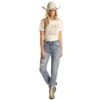 Rock & Roll Denim Women's High Rise Cropped Straight -Deals Cowgirl Kit Store 150103 default l