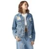 Risen Jeans Women's Heavy Distressed Oversized Jacket -Deals Cowgirl Kit Store 151672 default l