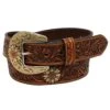 Women's Ariat Floral Tooled Sunflower Concho Belt -Deals Cowgirl Kit Store 151898 default l