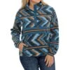 Cinch Women's Printed Polar Fleece 1/4 Snap Sweatshirt -Deals Cowgirl Kit Store 154252 default l