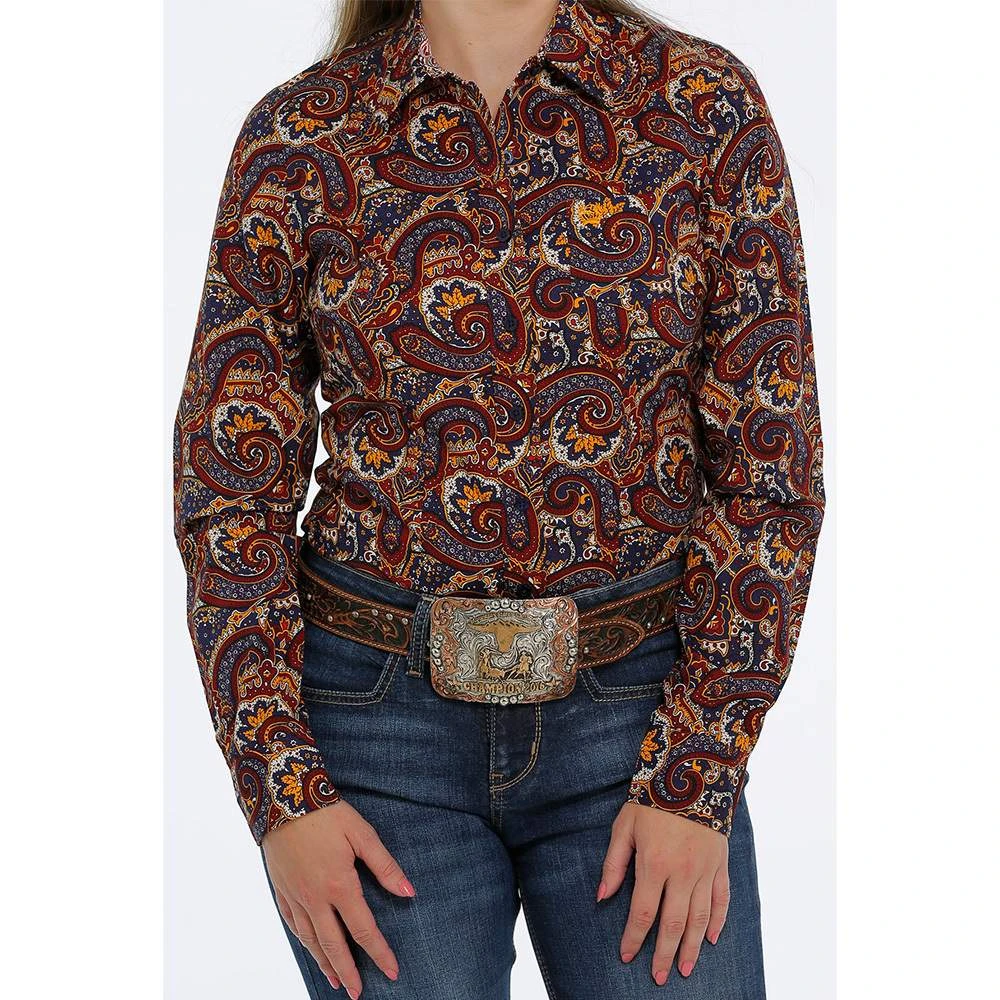 Cinch Women's Paisley Print Button Down 3 Cinch Women's Paisley Print Button Down