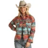 Rock & Roll Denim Women's Aztec Print Shirt Jacket -Deals Cowgirl Kit Store 156191 default l