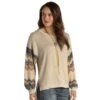 Panhandle Women's Mixed Media Sweater Dolman -Deals Cowgirl Kit Store 158676 default l