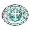 M&F Ladies Turquoise Stone Cross Buckle -Deals Cowgirl Kit Store 15894 default l