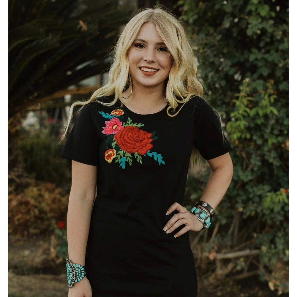 Rodeo Quincy Toms Spanish Rose Black Tee 3 Rodeo Quincy Toms Spanish Rose Black Tee