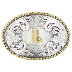 M&F L Initial Belt Buckle