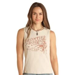 Panhandle Womens Rib Graphic Tank