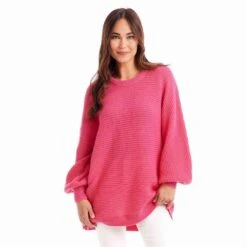 Mud Pie Women's Pink Levi Sweater