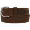Women's Silver Creek Brown Western Scroll Belt -Deals Cowgirl Kit Store 19325 default l