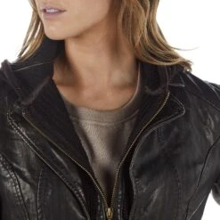 Montanaco Women's Faux Leather Jacket -Deals Cowgirl Kit Store 801108 CHOC 03