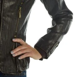 Montanaco Women's Faux Leather Jacket -Deals Cowgirl Kit Store 801108 CHOC 04