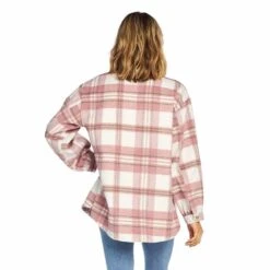 Women's Mud Pie Blush Highland Plaid Shacket -Deals Cowgirl Kit Store 80340037BS 3