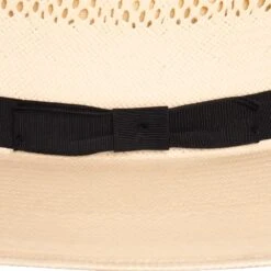 American Hats Fancy Vent Diamond Weave 9 Line Black Band 3 3/4in. Brim Straw Fashion Hat -Deals Cowgirl Kit Store 8300S9LBLK375 4