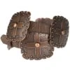 Ladies Angel Ranch 1in. Brown Cross Concho Belt