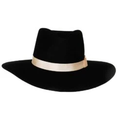 Women's M+F Black With Cream Band Fashion Hat -Deals Cowgirl Kit Store 98T7890101 1
