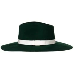 Women's M+F Green With White Band Fashion Hat -Deals Cowgirl Kit Store 98T7890728 2