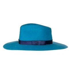 Women's M+F Turquoise With Navy Band Fashion Hat -Deals Cowgirl Kit Store 98T7891133 2