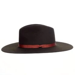 Rodeo King Moss Green Tracker 4in. Brim Flat Precreased Felt Fashion Hat -Deals Cowgirl Kit Store RK461 3