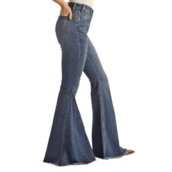 Rock & Roll Denim Women's High Rise Bell Bottoms -Deals Cowgirl Kit Store RRWD7HRZQK 3