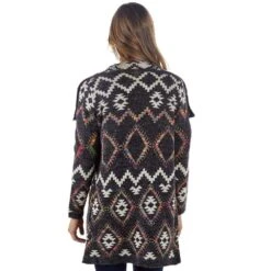 Women's Montanaco Long Aztec Cardigan -Deals Cowgirl Kit Store SF17001 04