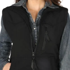 STS Ranch Wear Ladies Wear Barrier Black Vest -Deals Cowgirl Kit Store STS3452M 2